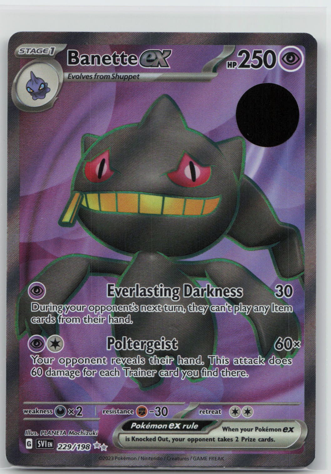 Banette ex - Scarlet & Violet 229/198