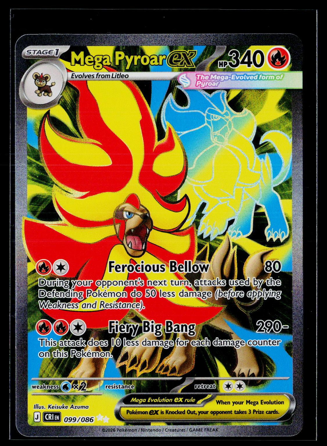 Mega Pyroar ex - Chaos Rising 099/086 (NM)