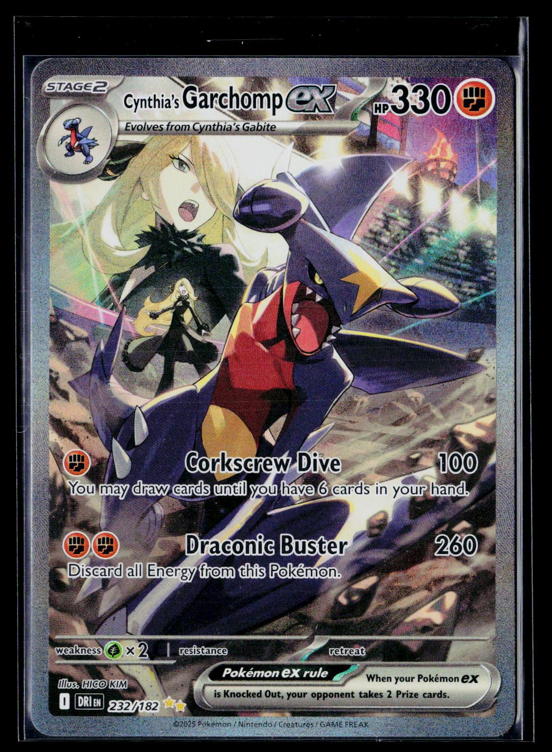 Cynthia's Garchomp ex - Destined Rivals 232/182 (NM)