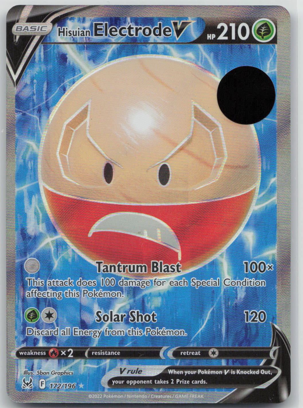 Hisuian Electrode V - Lost Origin 172/196