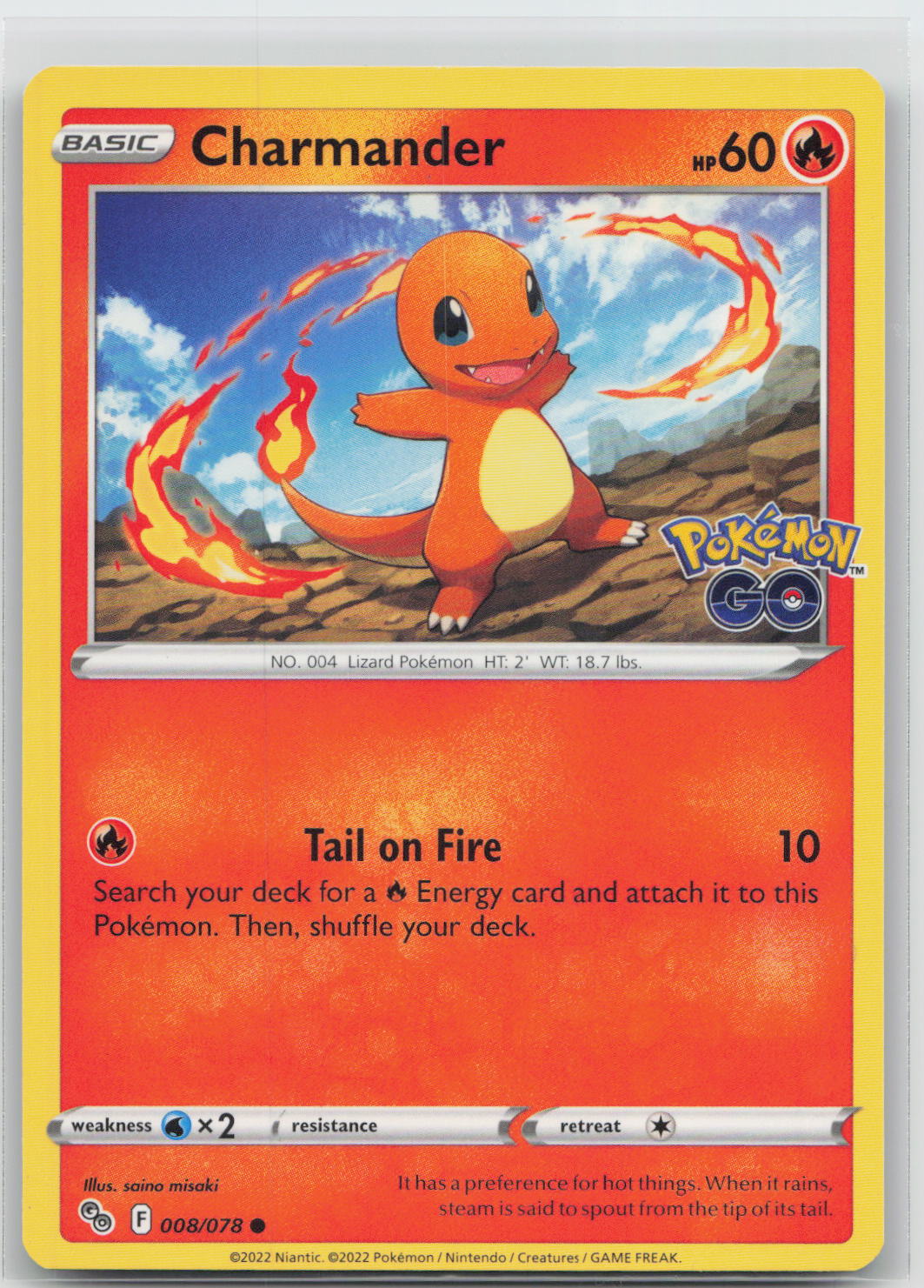 Charmander - Pokémon GO 008/078