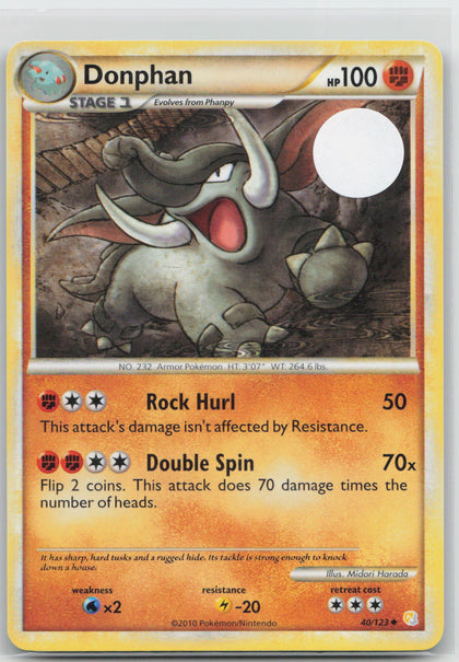 Donphan - HeartGold & SoulSilver 40/123
