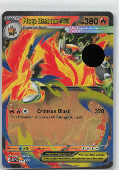 Mega Emboar ex - Jumbo Cards 035