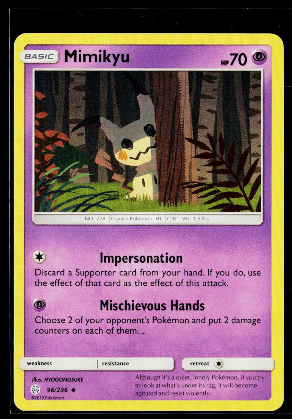 Mimikyu - Cosmic Eclipse 96/236 (NM)