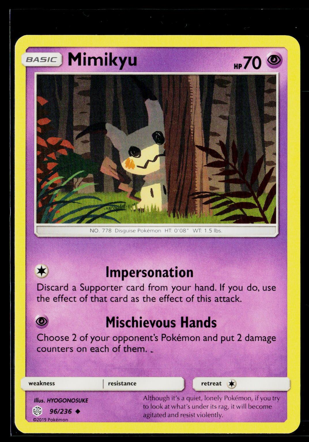 Mimikyu - Cosmic Eclipse 96/236 (NM)