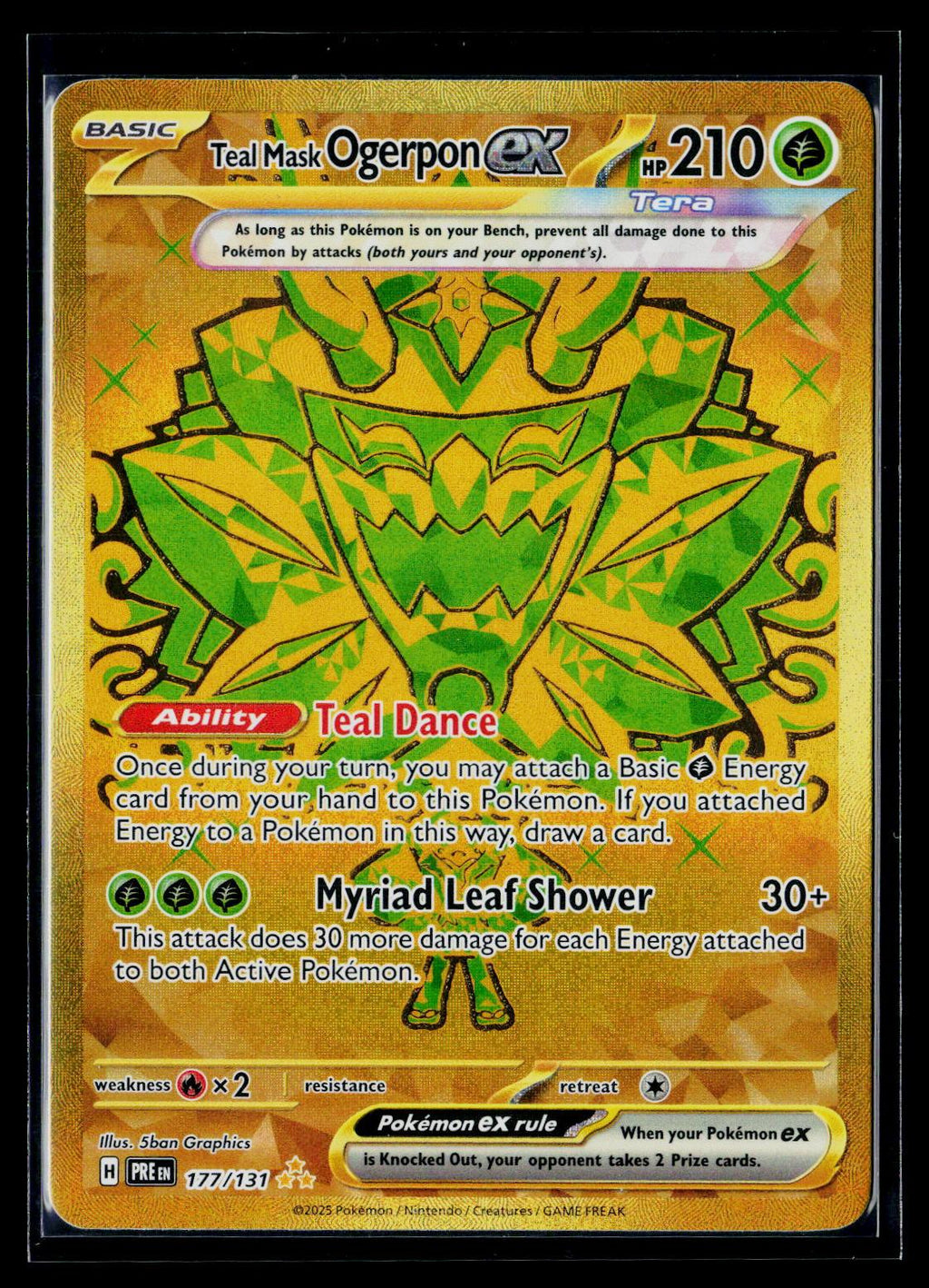Teal Mask Ogerpon ex - Prismatic Evolutions 177/131 (NM)