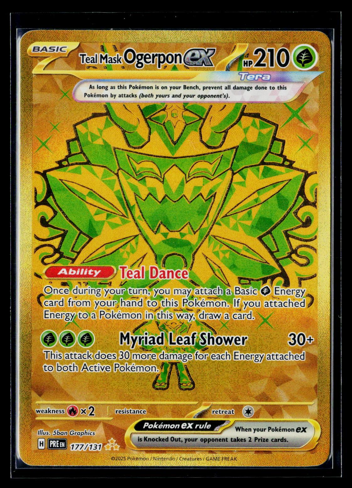 Teal Mask Ogerpon ex - Prismatic Evolutions 177/131 (NM)