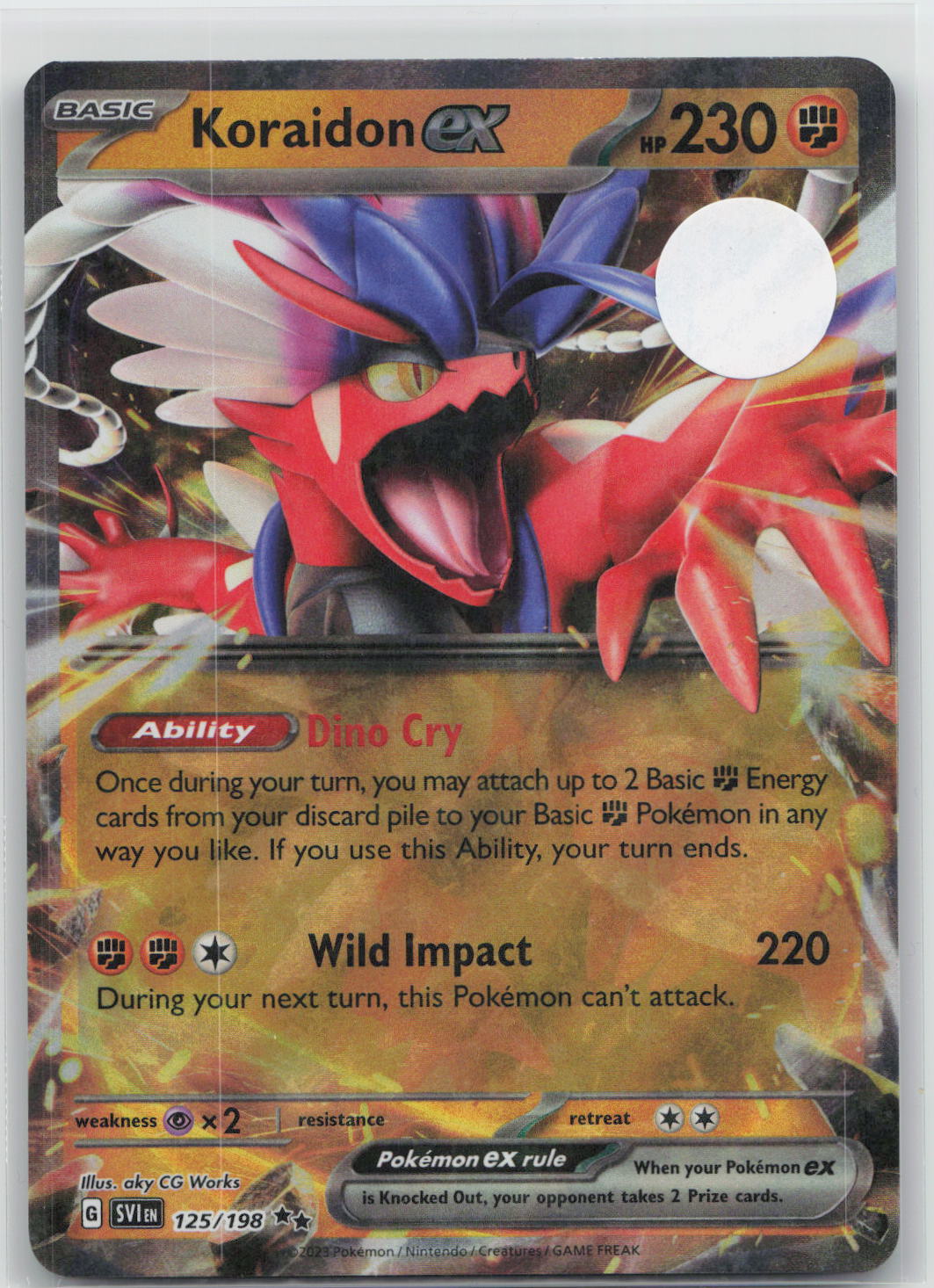 Koraidon ex - Scarlet & Violet 125/198