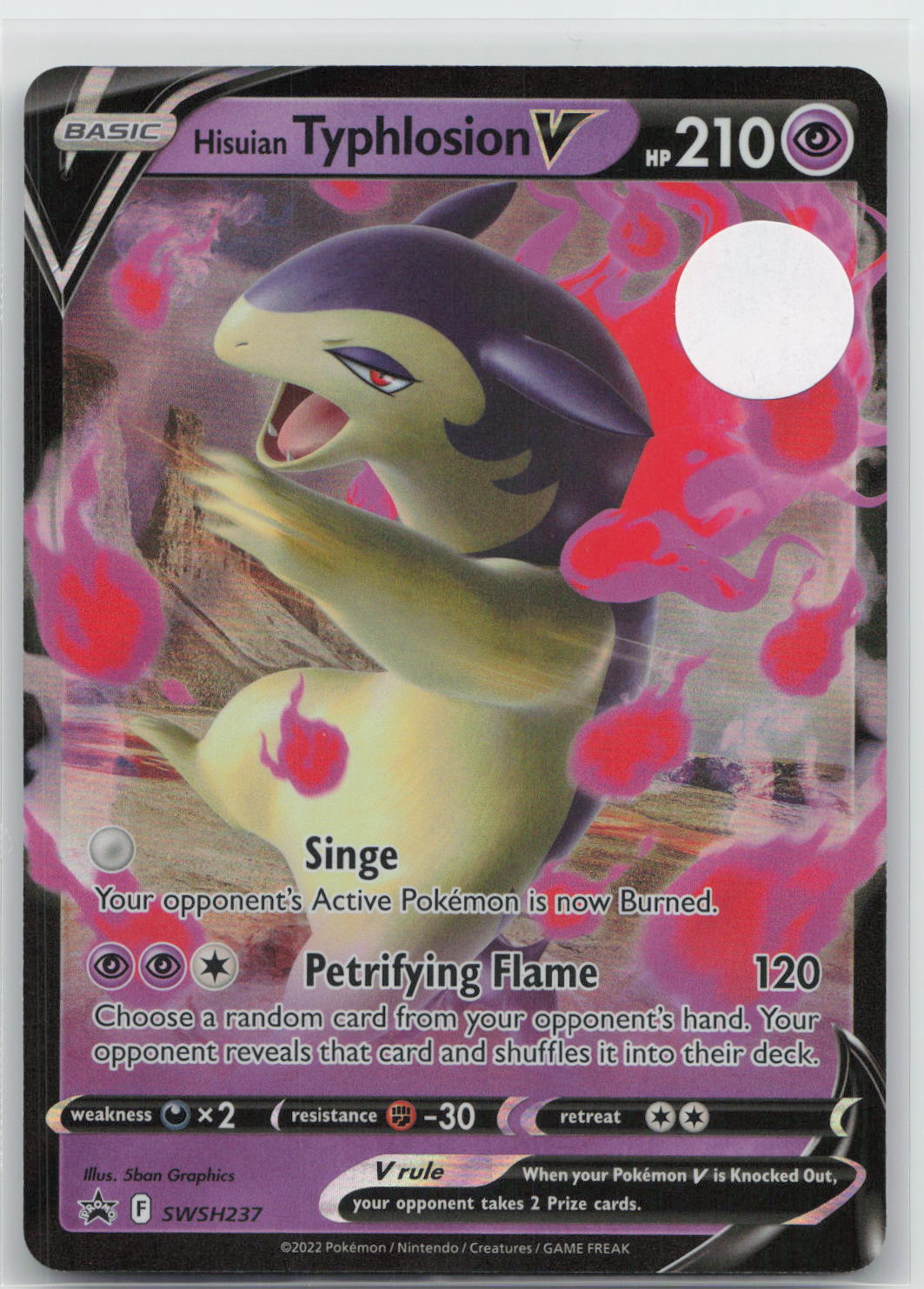 Hisuian Typhlosion V - Sword & Shield Promo SWSH237