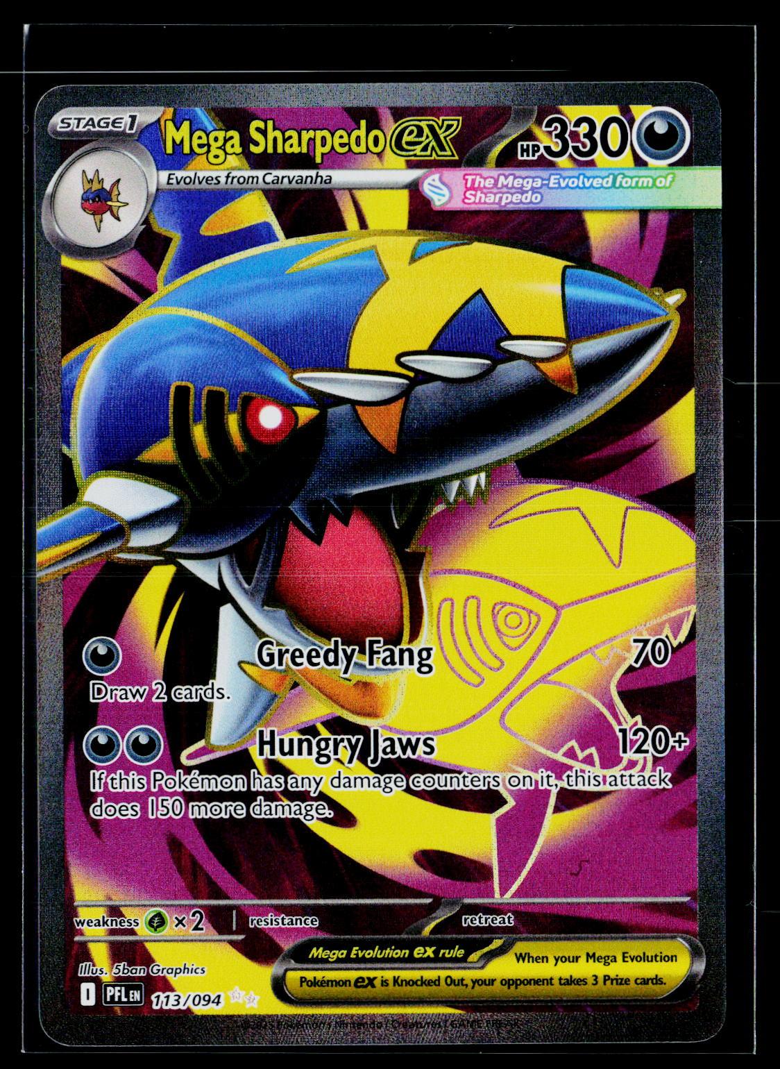 Mega Sharpedo ex - Phantasmal Flames 113/094 (NM)