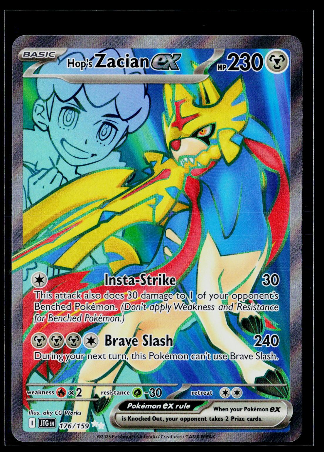 Hop's Zacian ex - Journey Together 176/159 (NM)