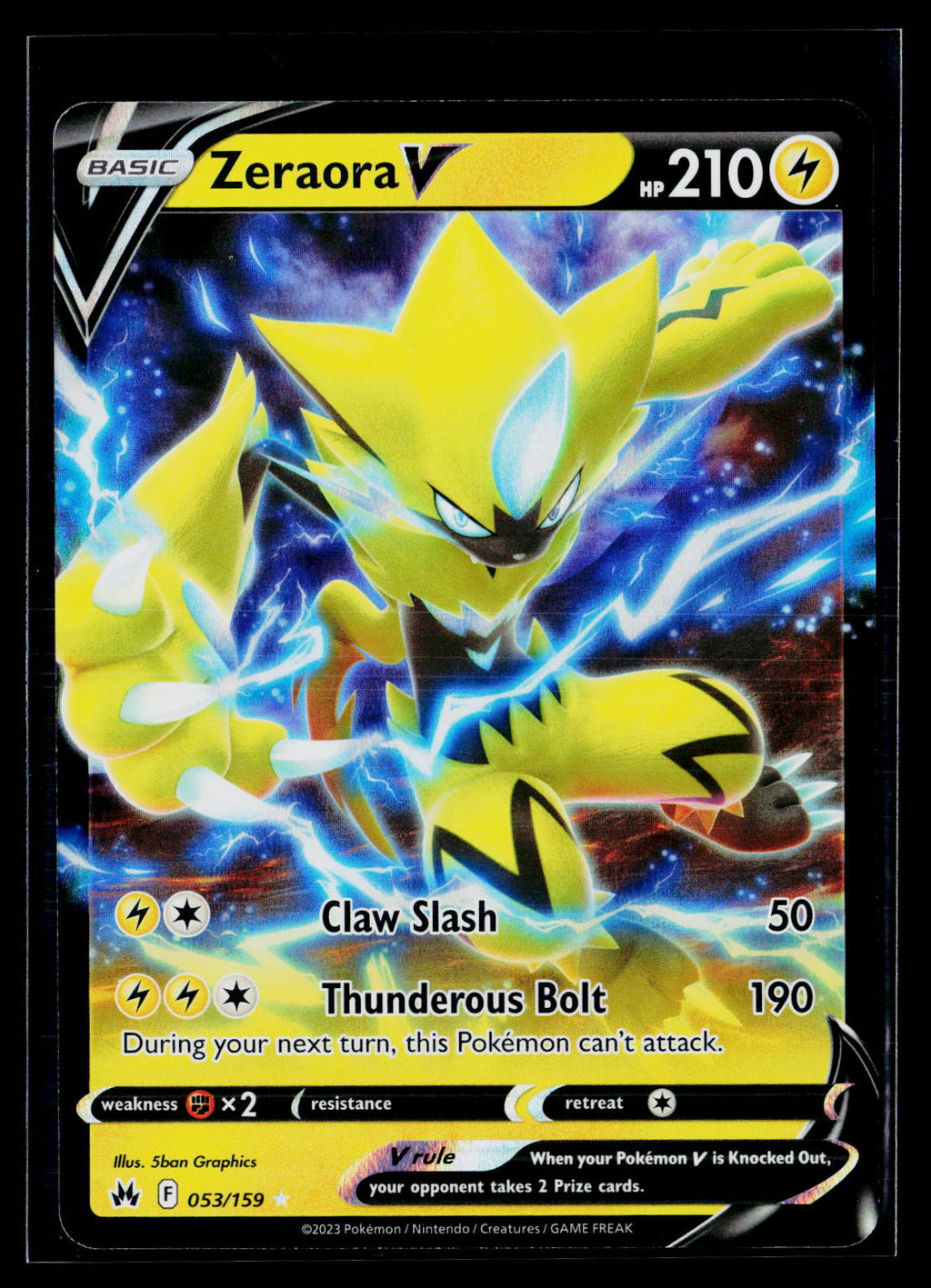Zeraora V - Crown Zenith 053/159 (NM)