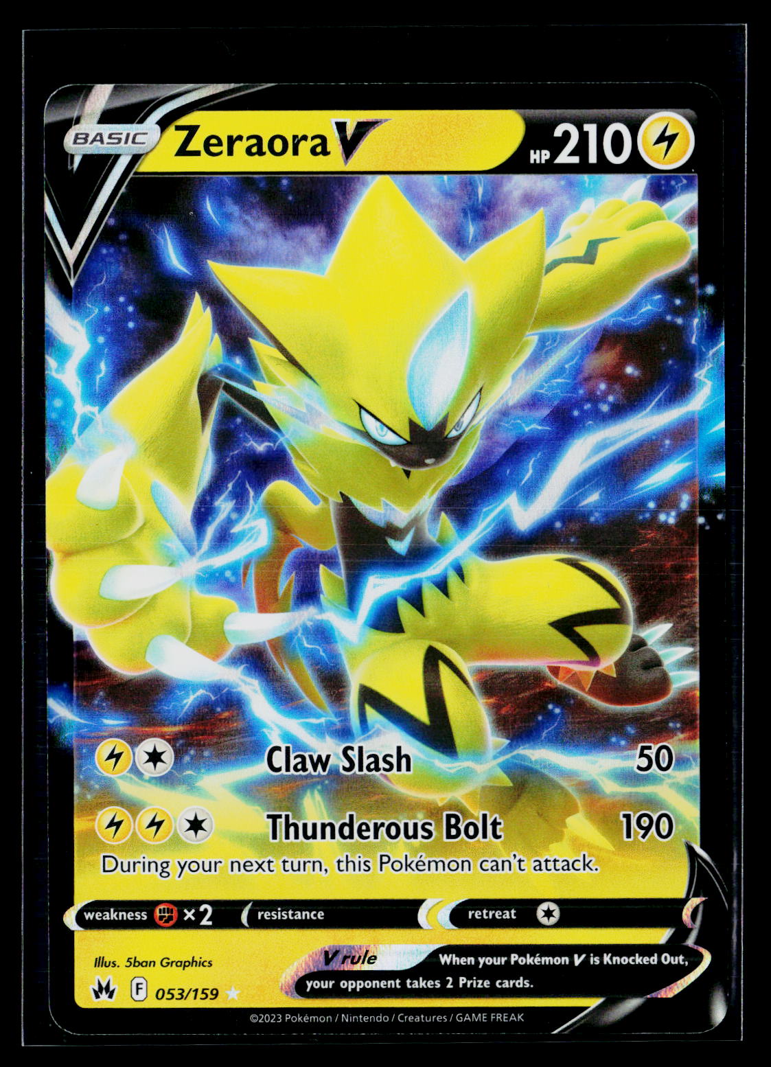 Zeraora V - Crown Zenith 053/159 (NM)