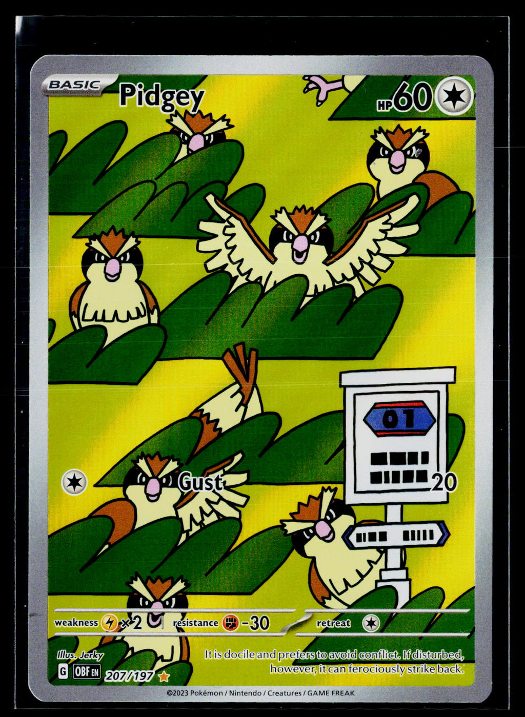 Pidgey - Obsidian Flames 207/197 (NM)