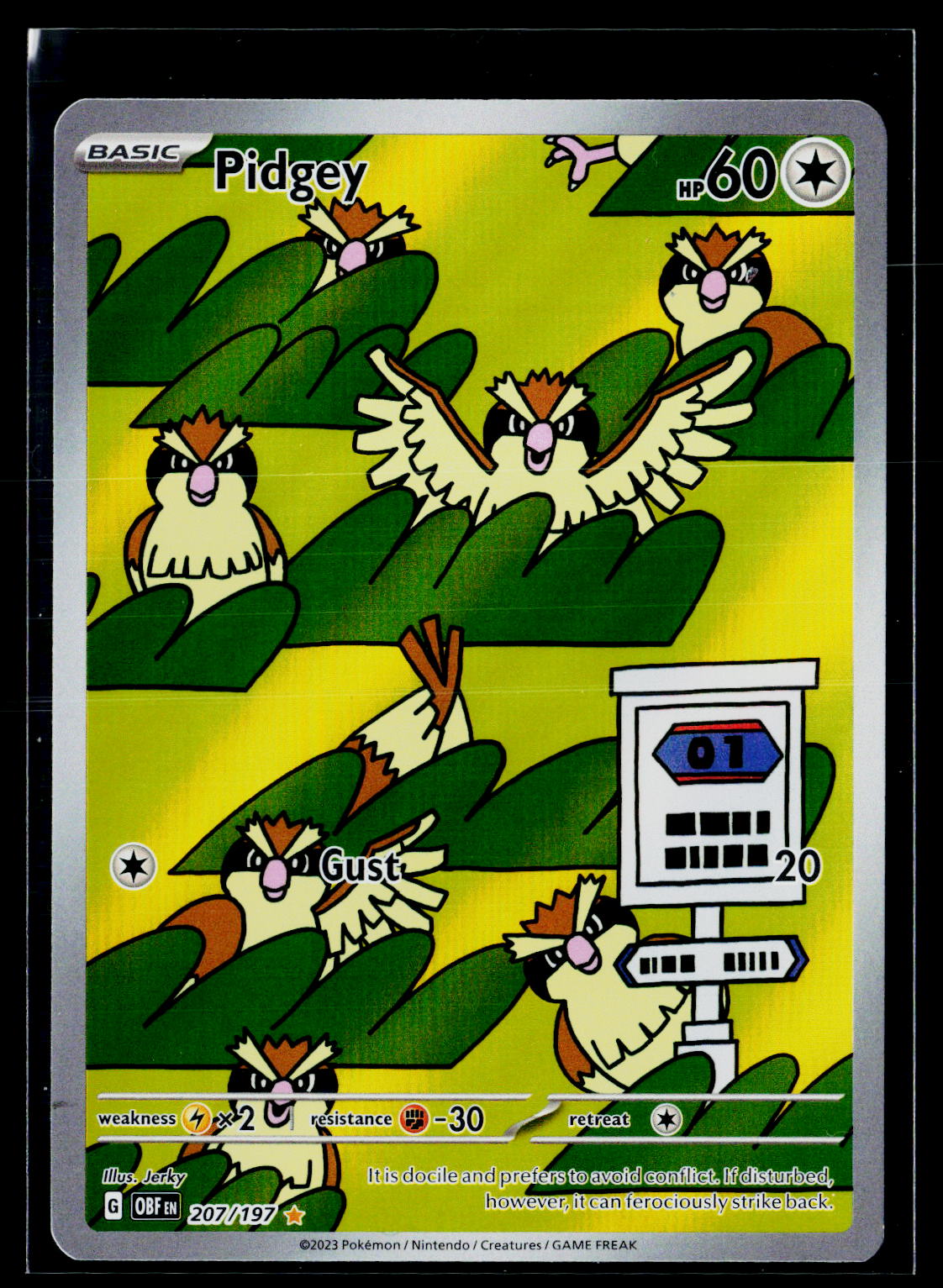 Pidgey - Obsidian Flames 207/197 (NM)