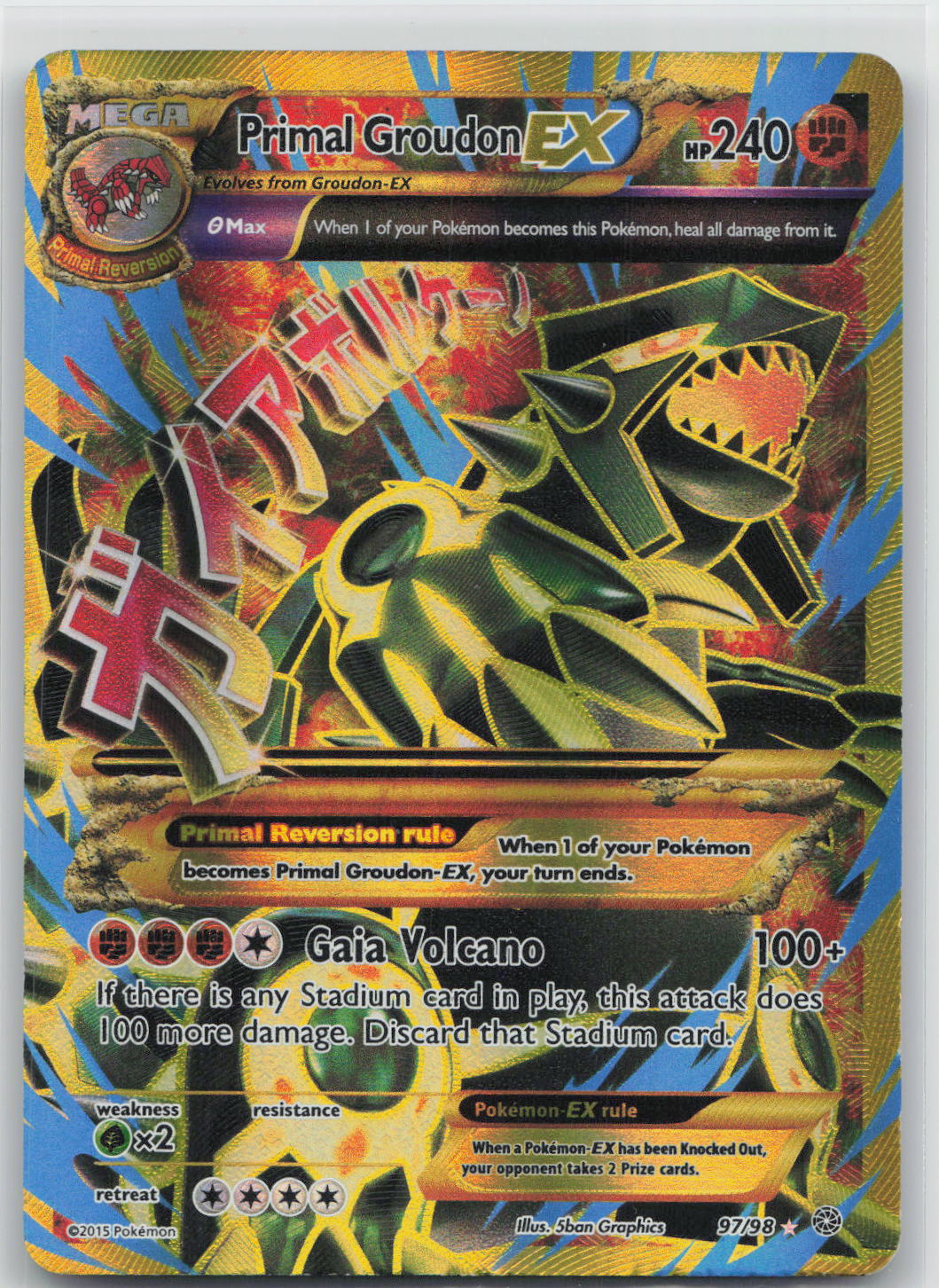 Primal Groudon EX - Ancient Origins 97/98