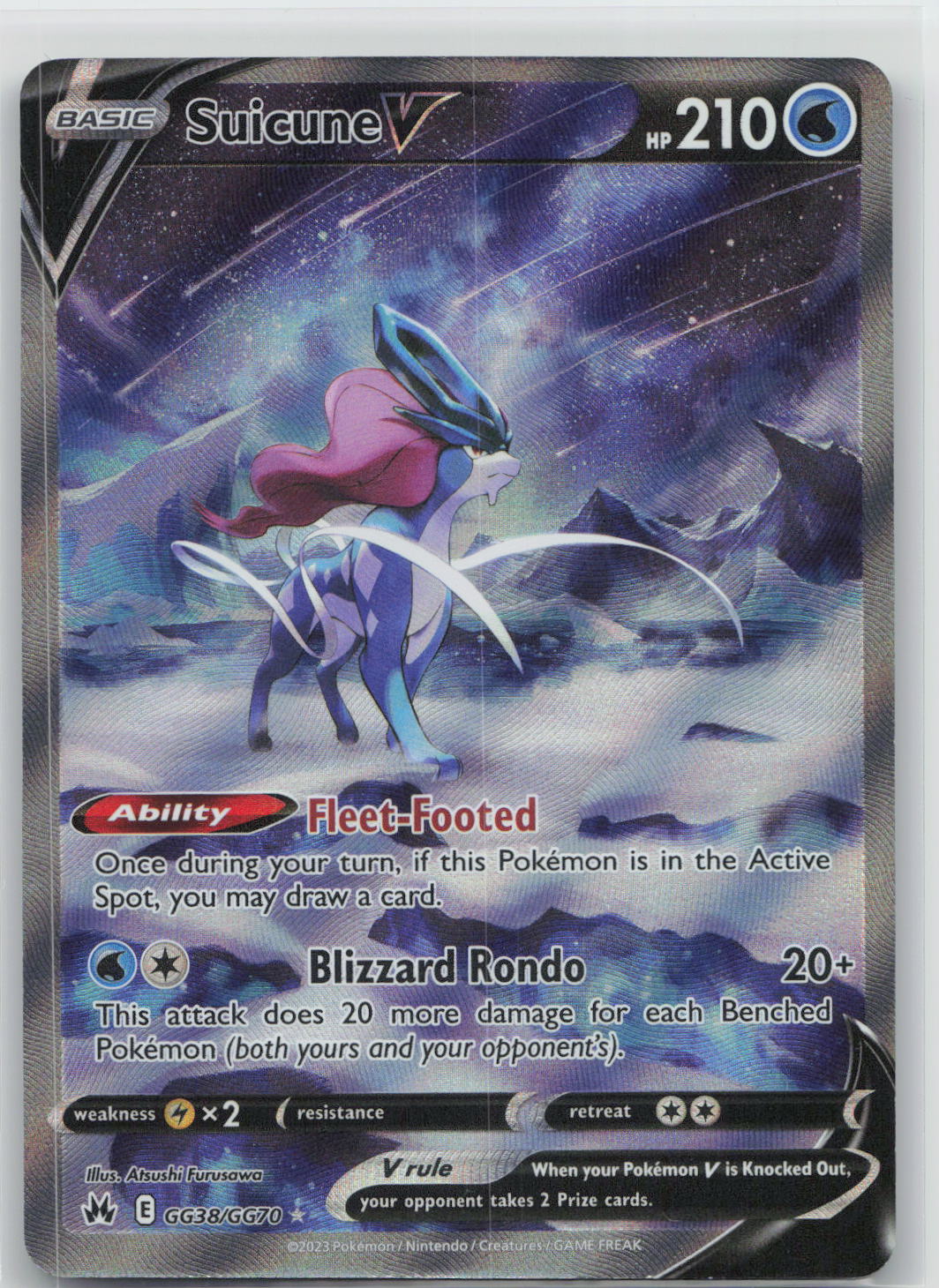 Suicune V - Crown Zenith Galarian Gallery GG38/GG70