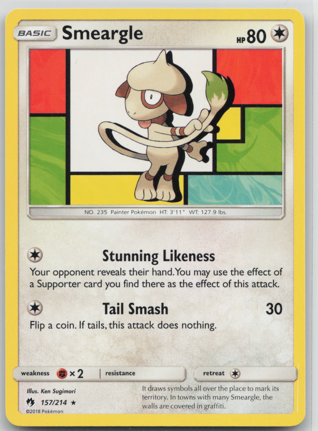 Smeargle - Lost Thunder 157/214