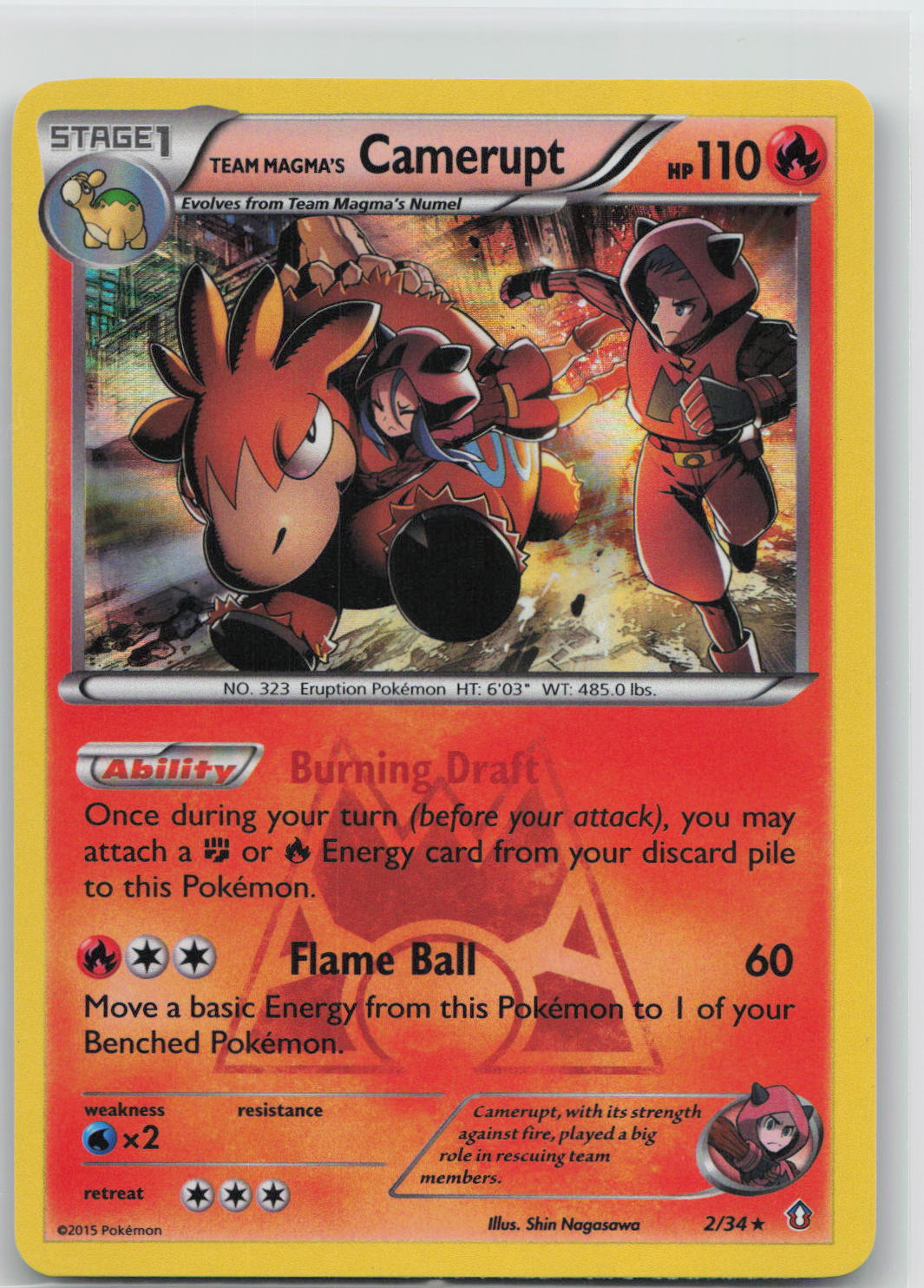 Team Magma's Camerupt - Double Crisis 2/34