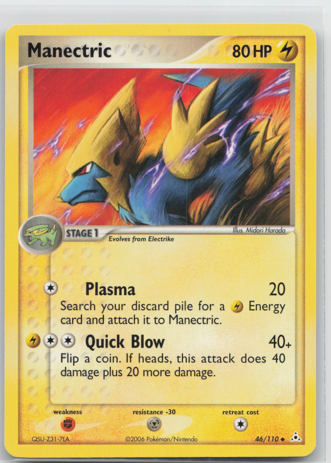 Manectric - Holon Phantoms 46/110