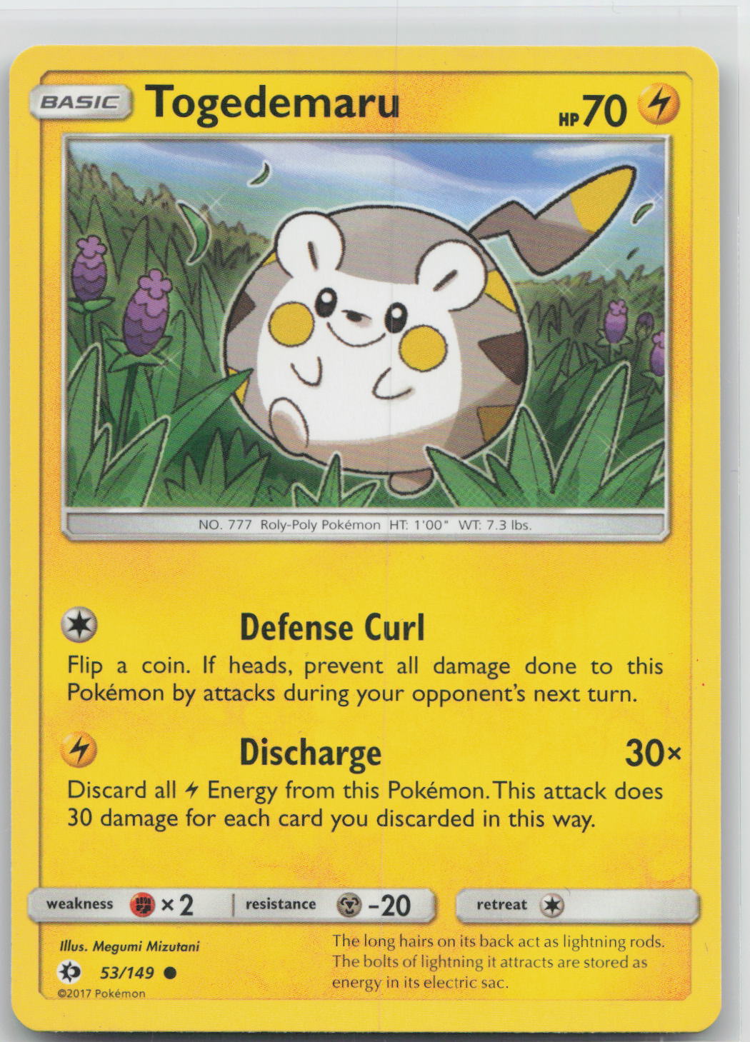 Togedemaru - Sun & Moon 053/149