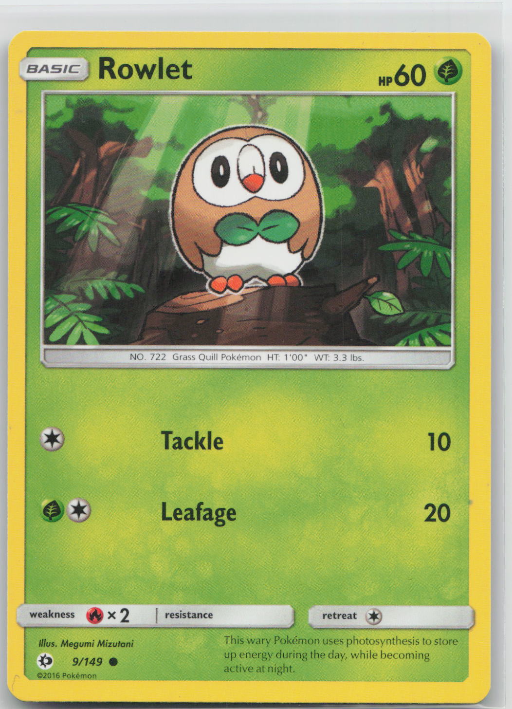 Rowlet - Sun & Moon 9/149