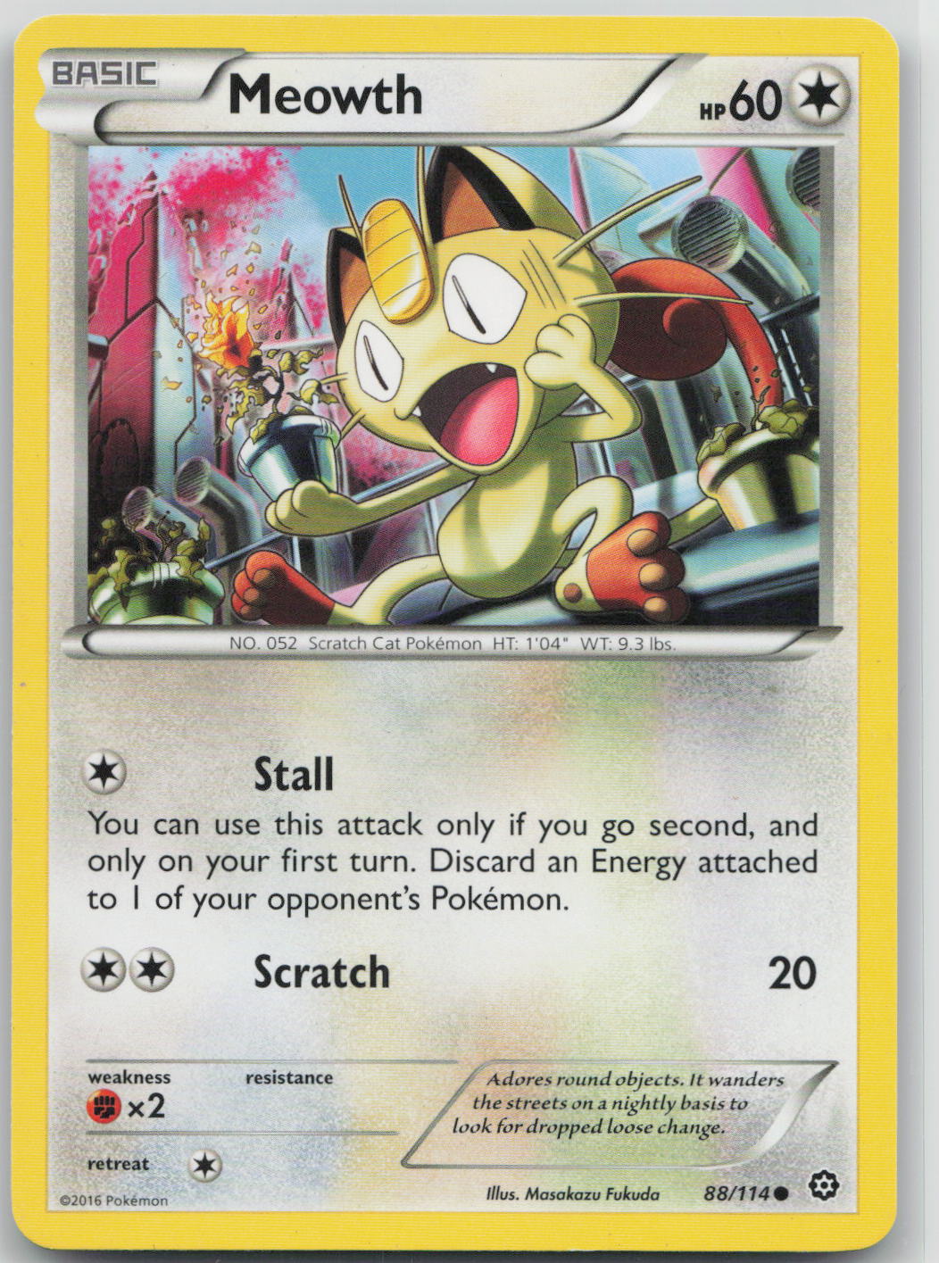 Meowth - Steam Siege 88/114