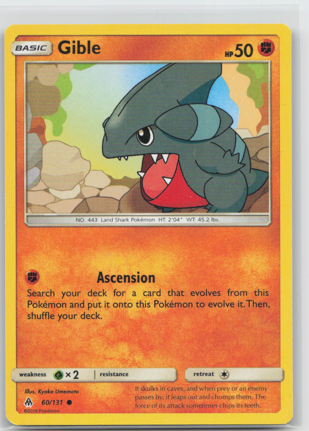 Gible - Forbidden Light 60/131