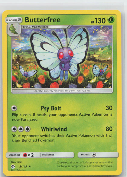 Butterfree - Sun & Moon 003/149