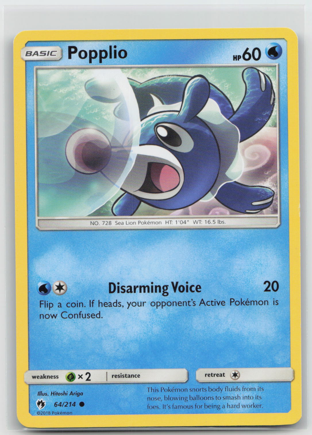 Popplio - Lost Thunder 064/214