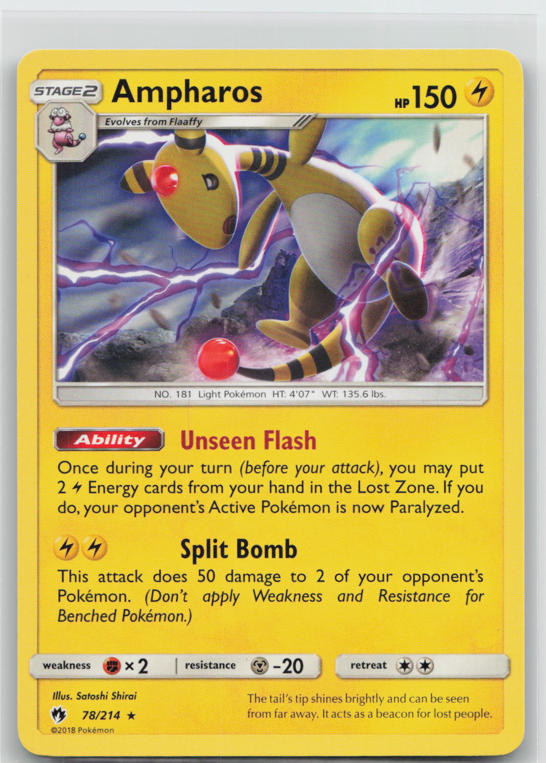 Ampharos - Lost Thunder 078/214