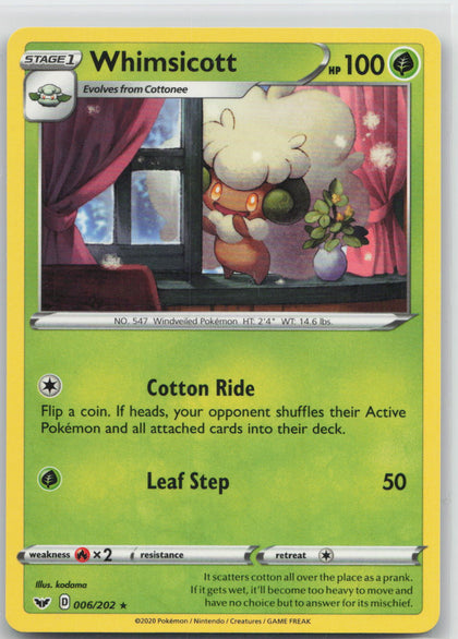 Whimsicott - Sword & Shield 006/202