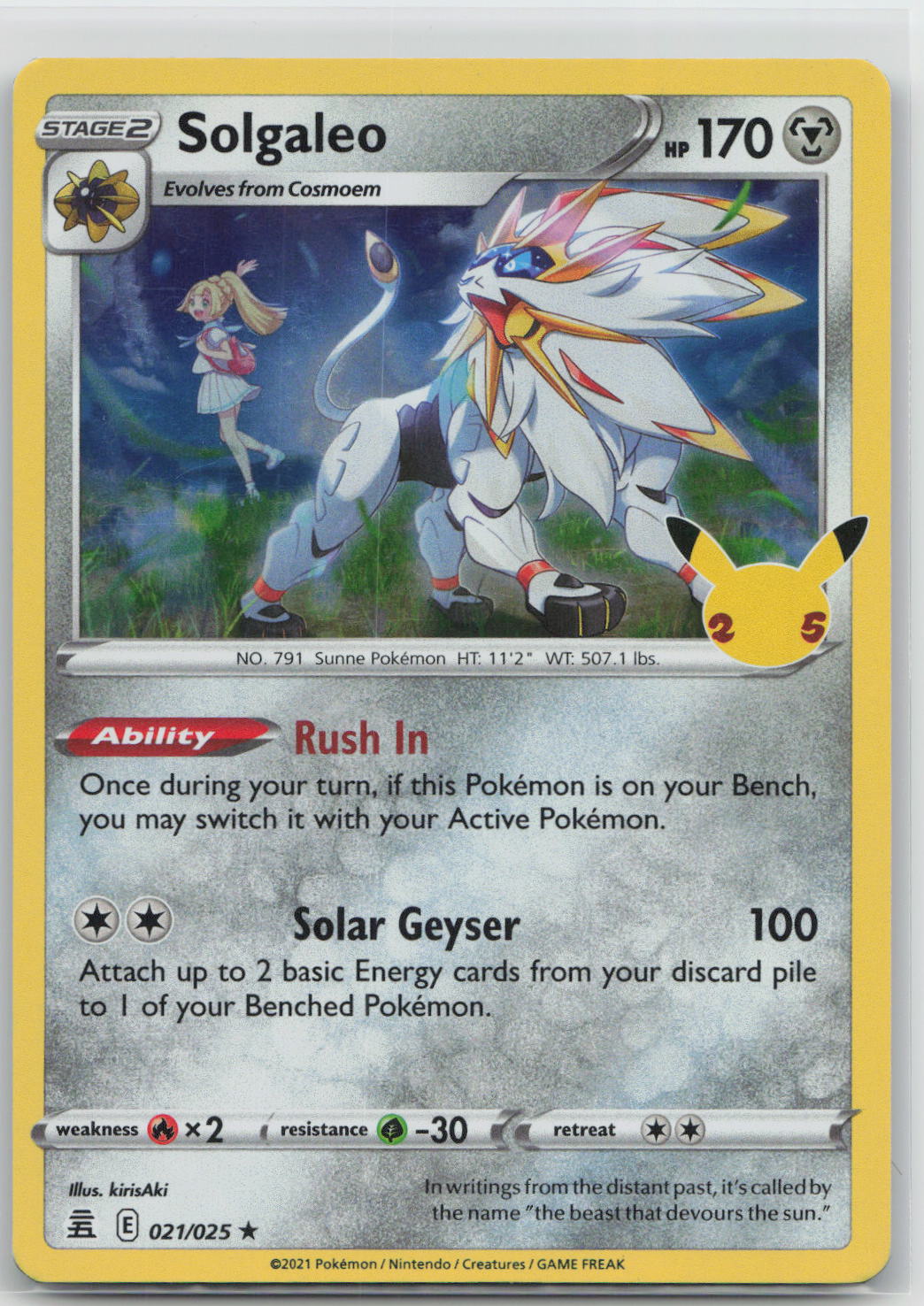 Solgaleo - Celebrations 021/025