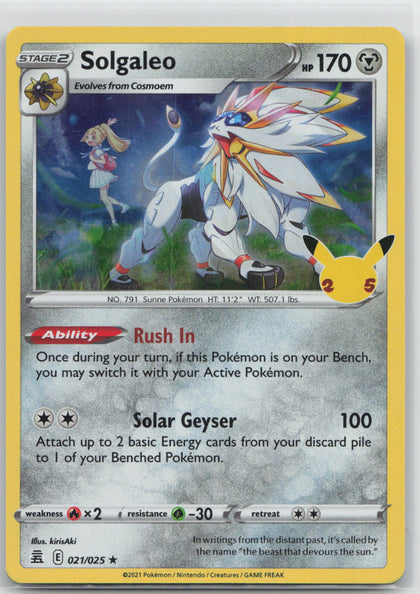 Solgaleo - Celebrations 021/025