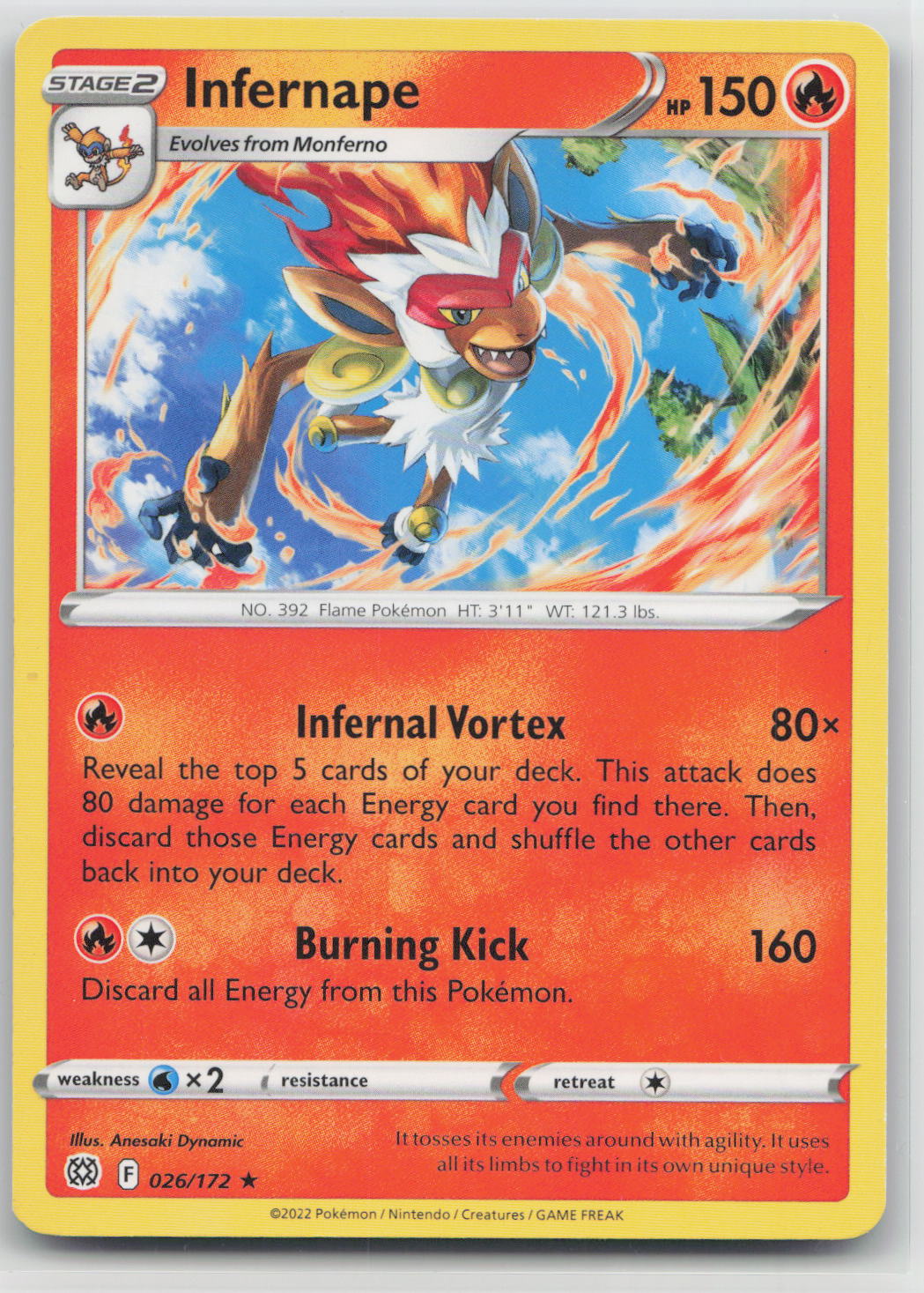 Infernape - Brilliant Stars 026/172