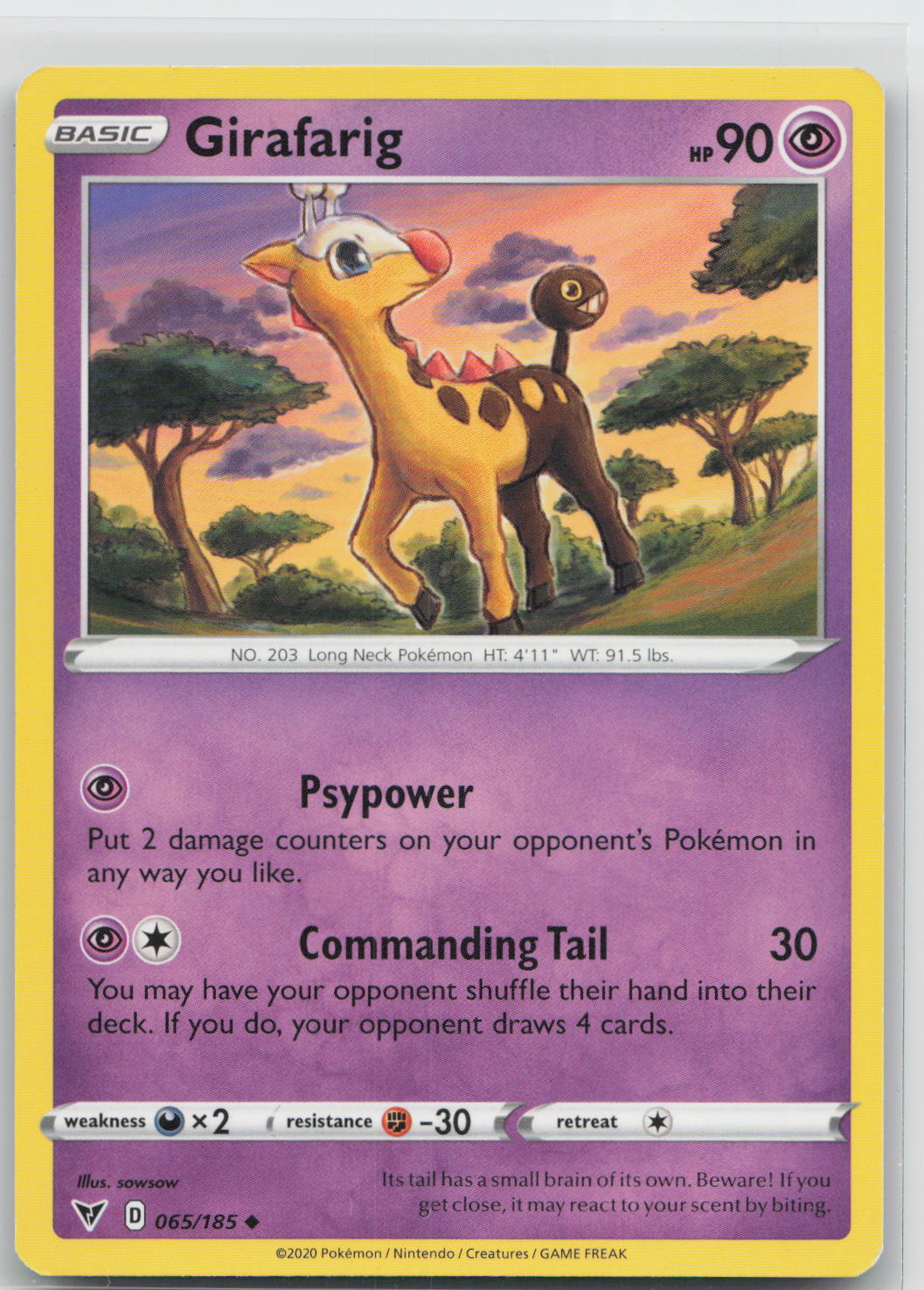Girafarig - Vivid Voltage 065/185