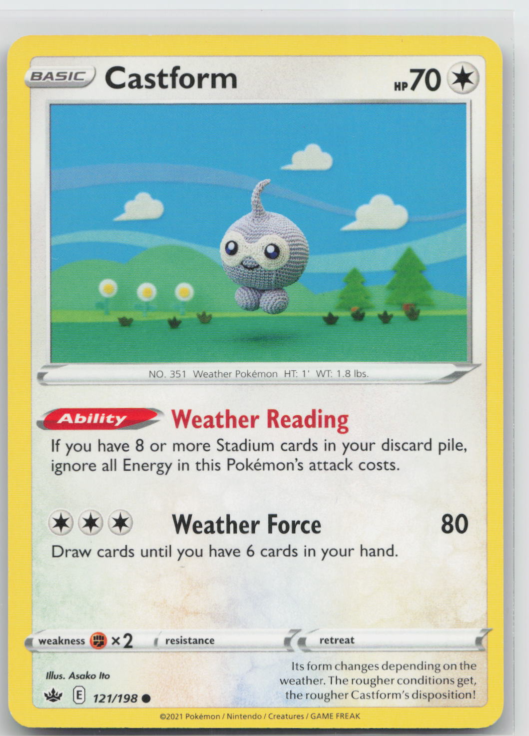 Castform - Chilling Reign 121/198