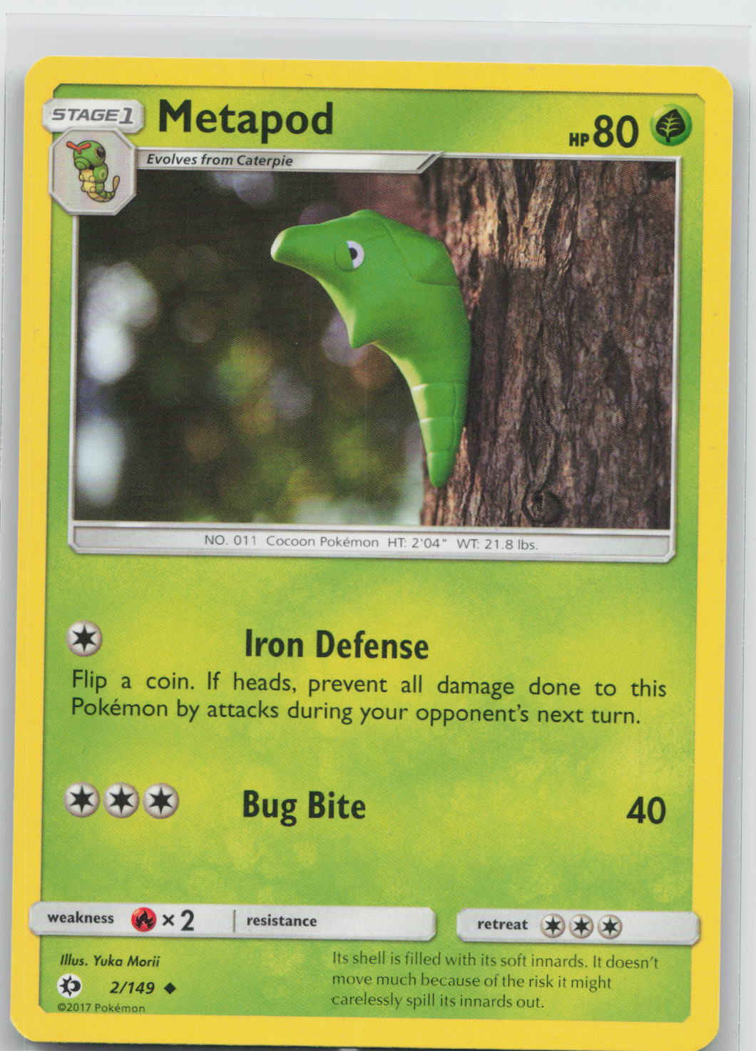 Metapod - Sun & Moon 002/149