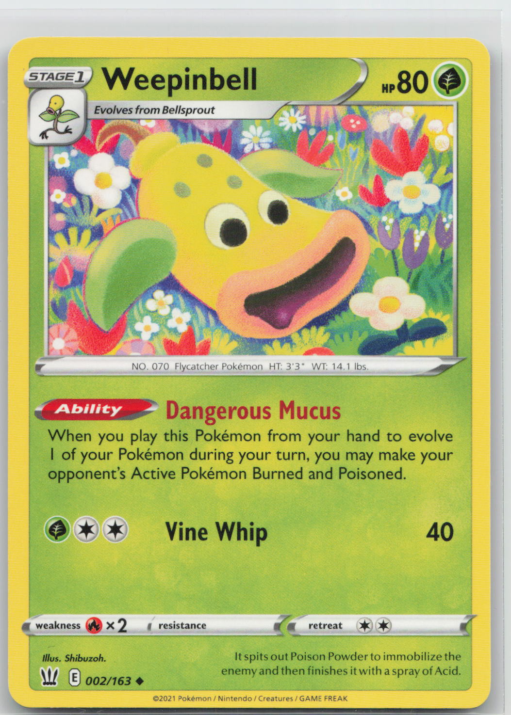 Weepinbell - Battle Styles 002/163