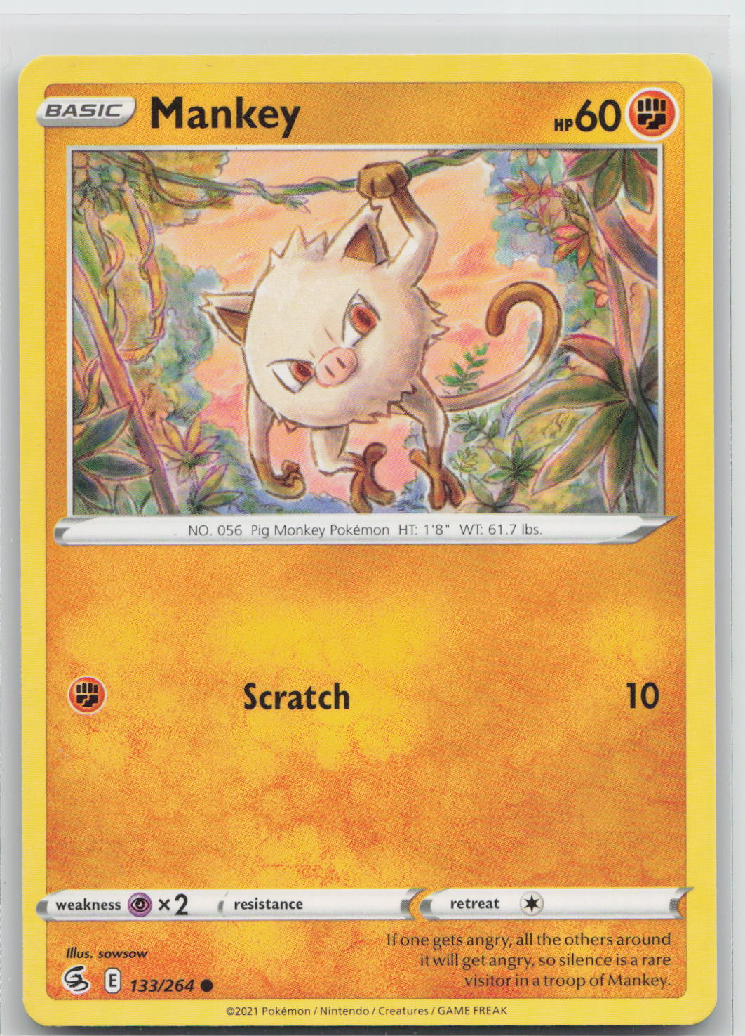 Mankey - Fusion Strike 133/264