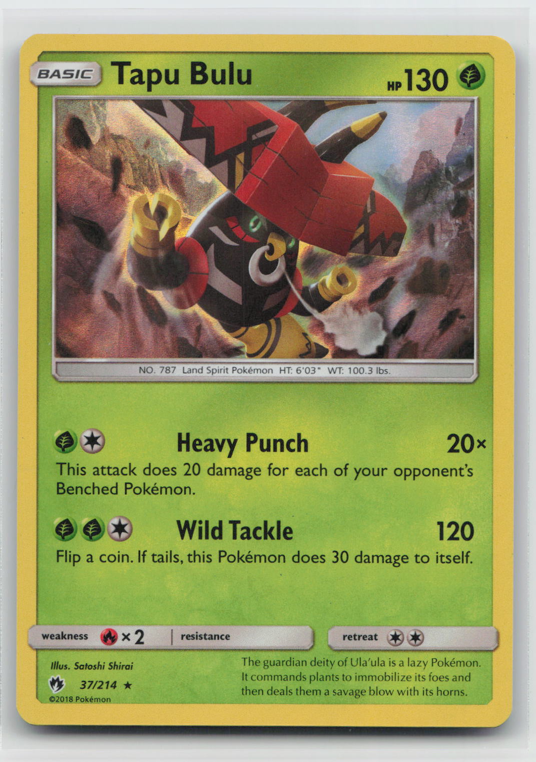 Tapu Bulu - Lost Thunder 037/214
