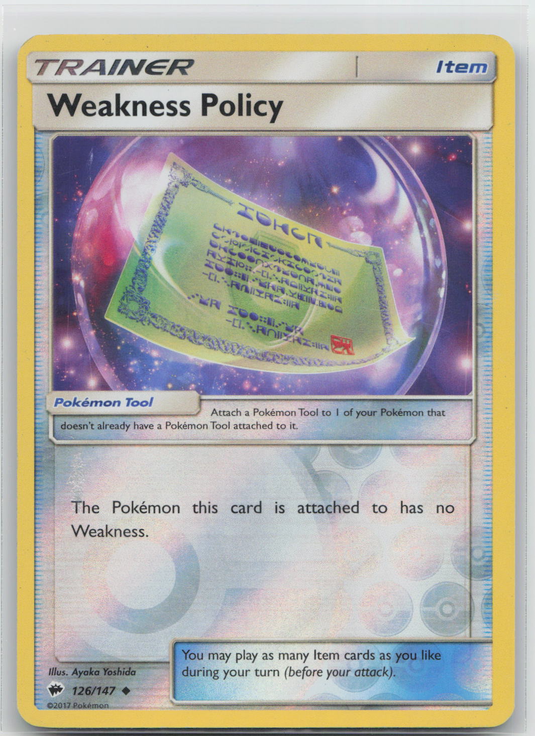 Weakness Policy - Burning Shadows 126/147