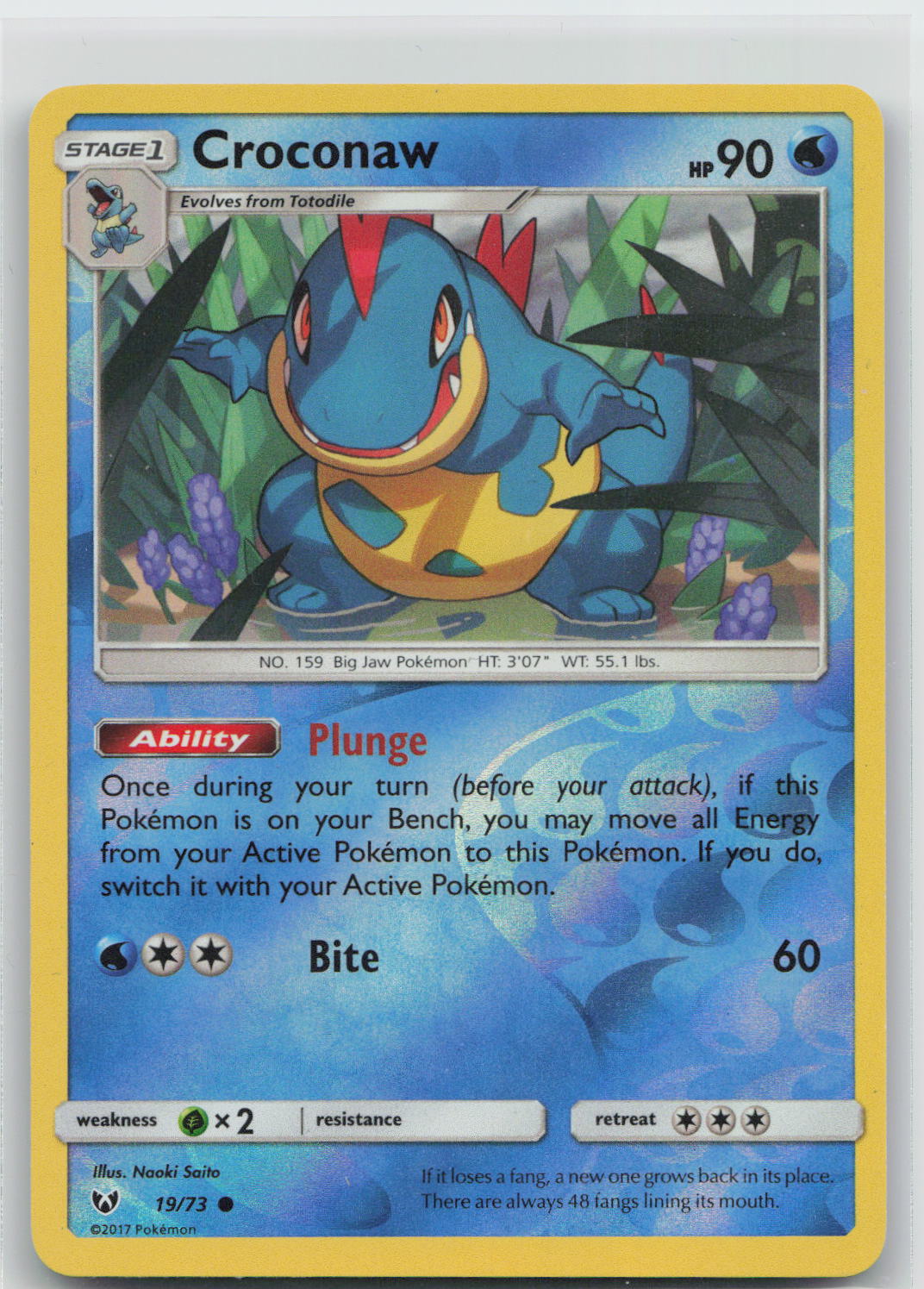 Croconaw - Shining Legends 19/73