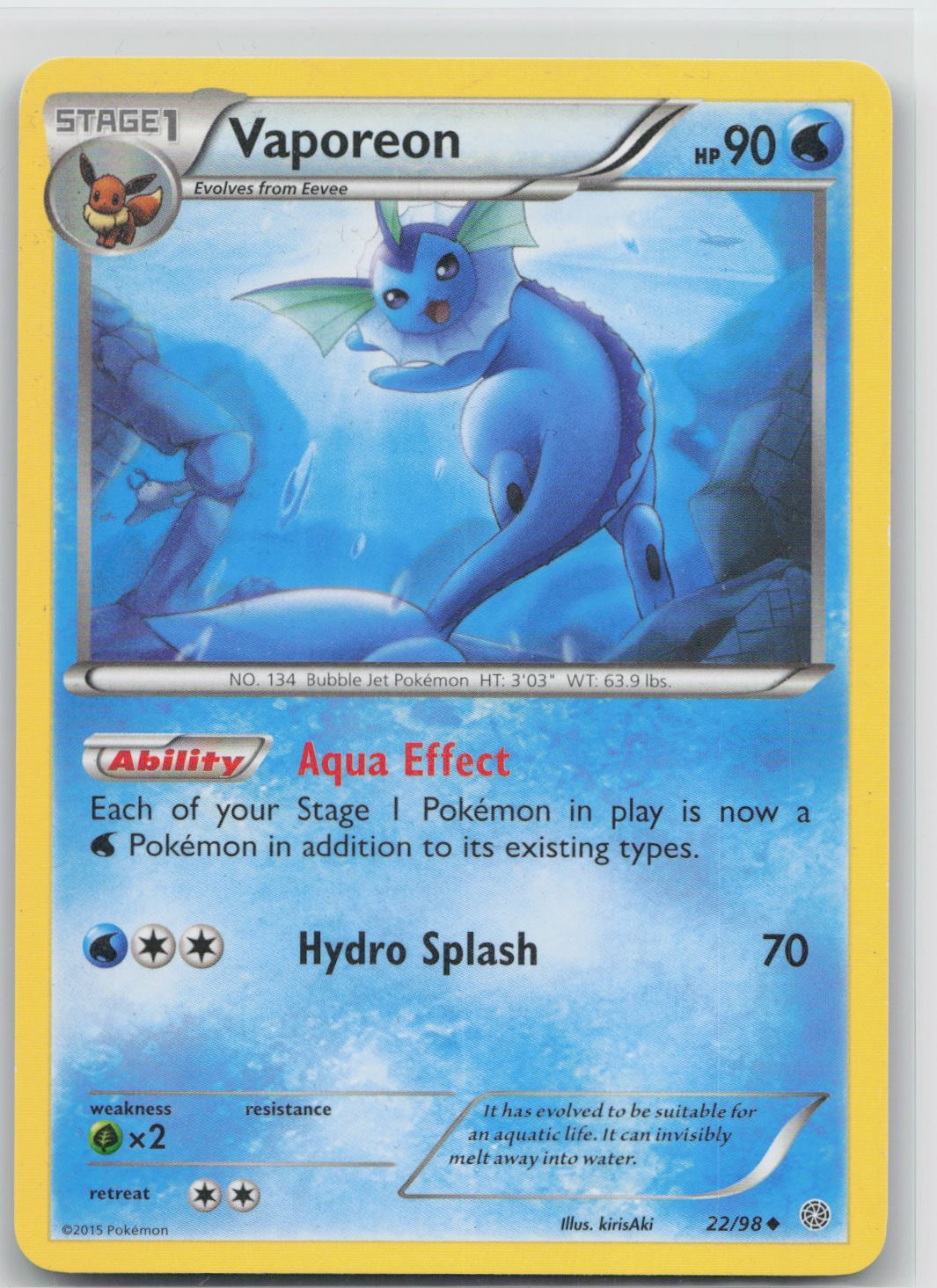 Vaporeon - Ancient Origins 022/098