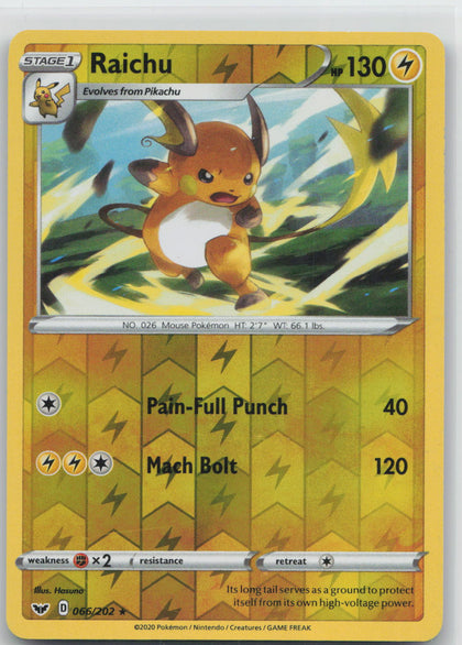 Raichu - Sword & Shield 066/202