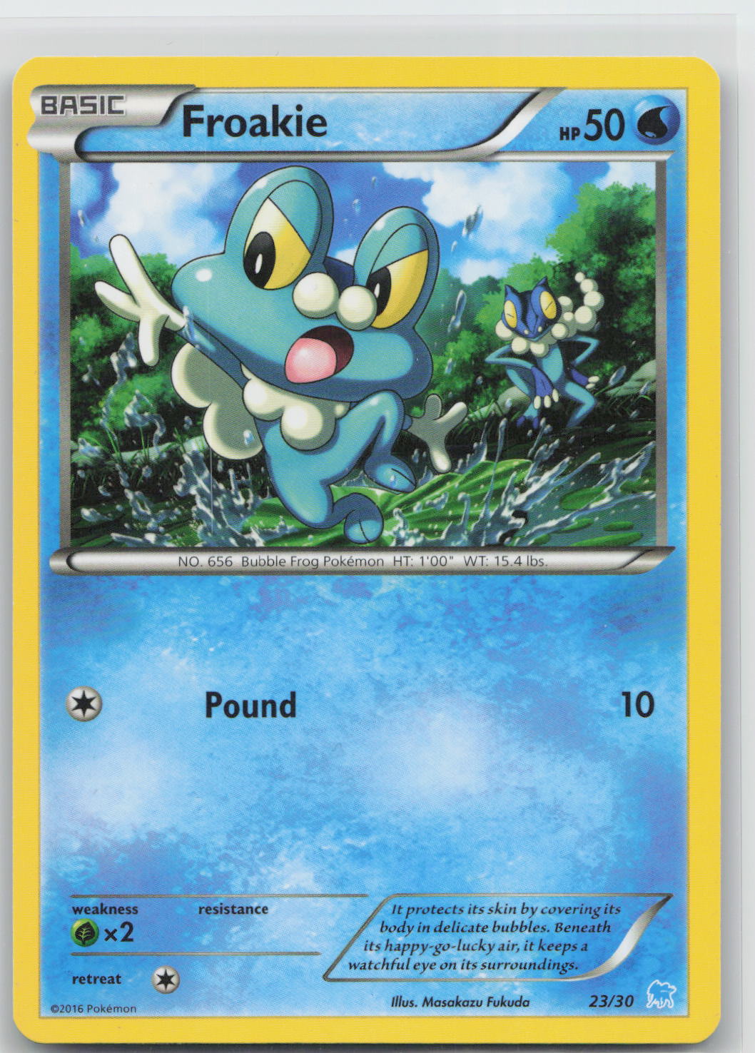 Froakie - XY trainer Kit (Suicune) 23/30