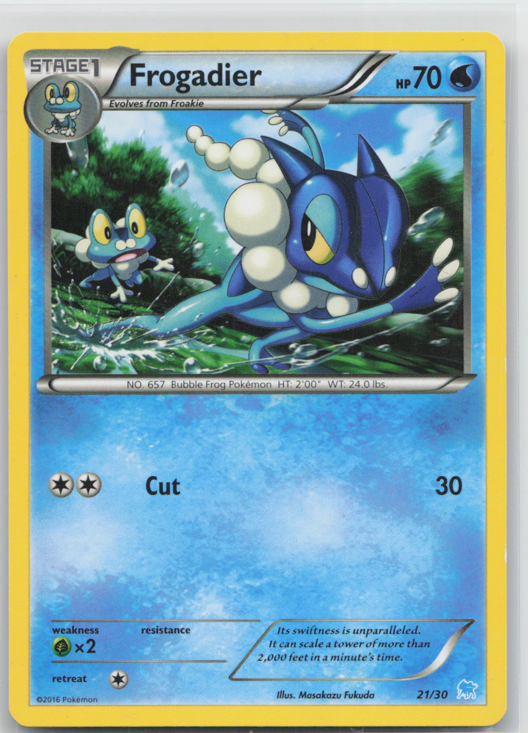 Frogadier - XY trainer Kit (Suicune) 21/30