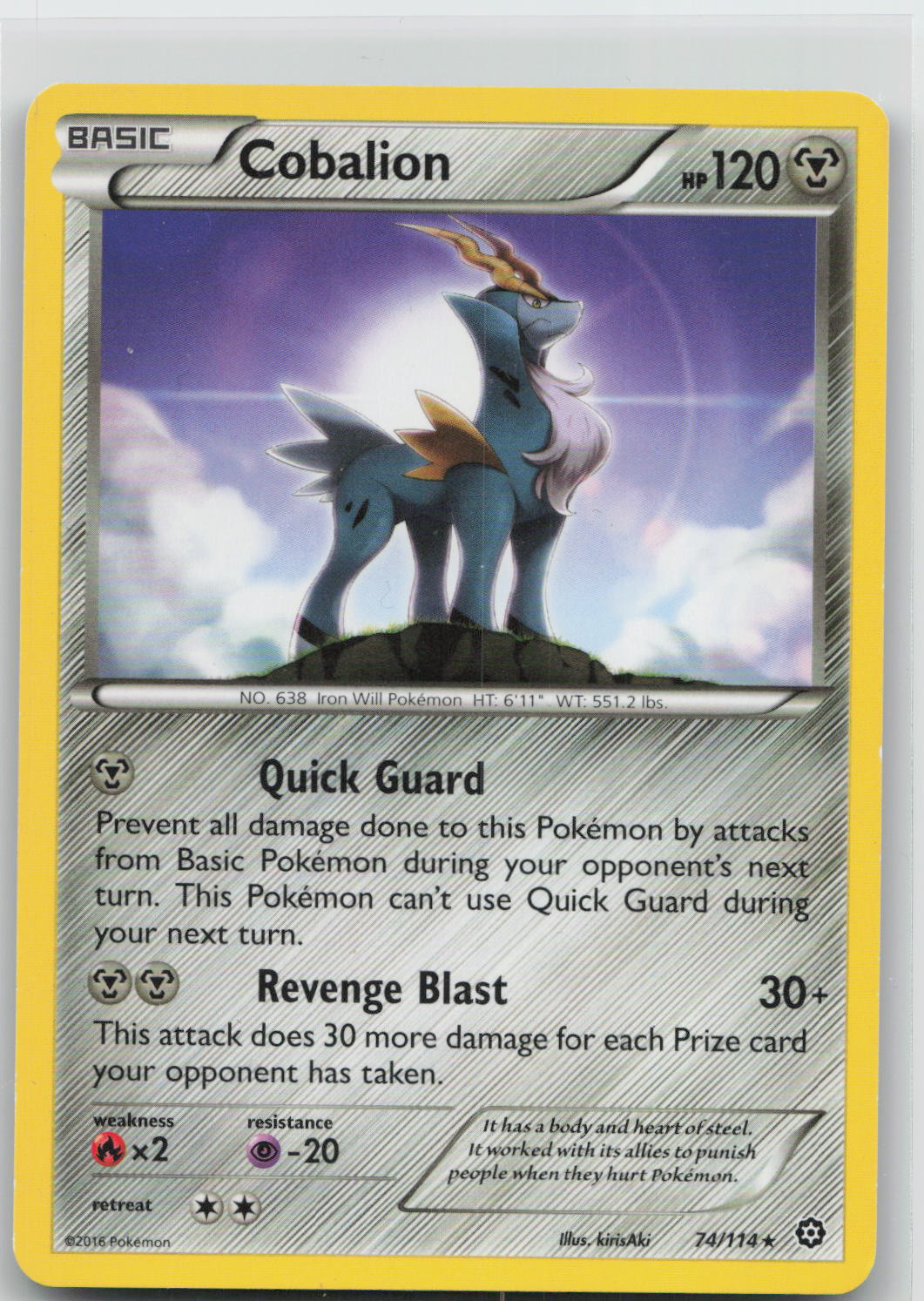 Cobalion - Steam Siege 74/114