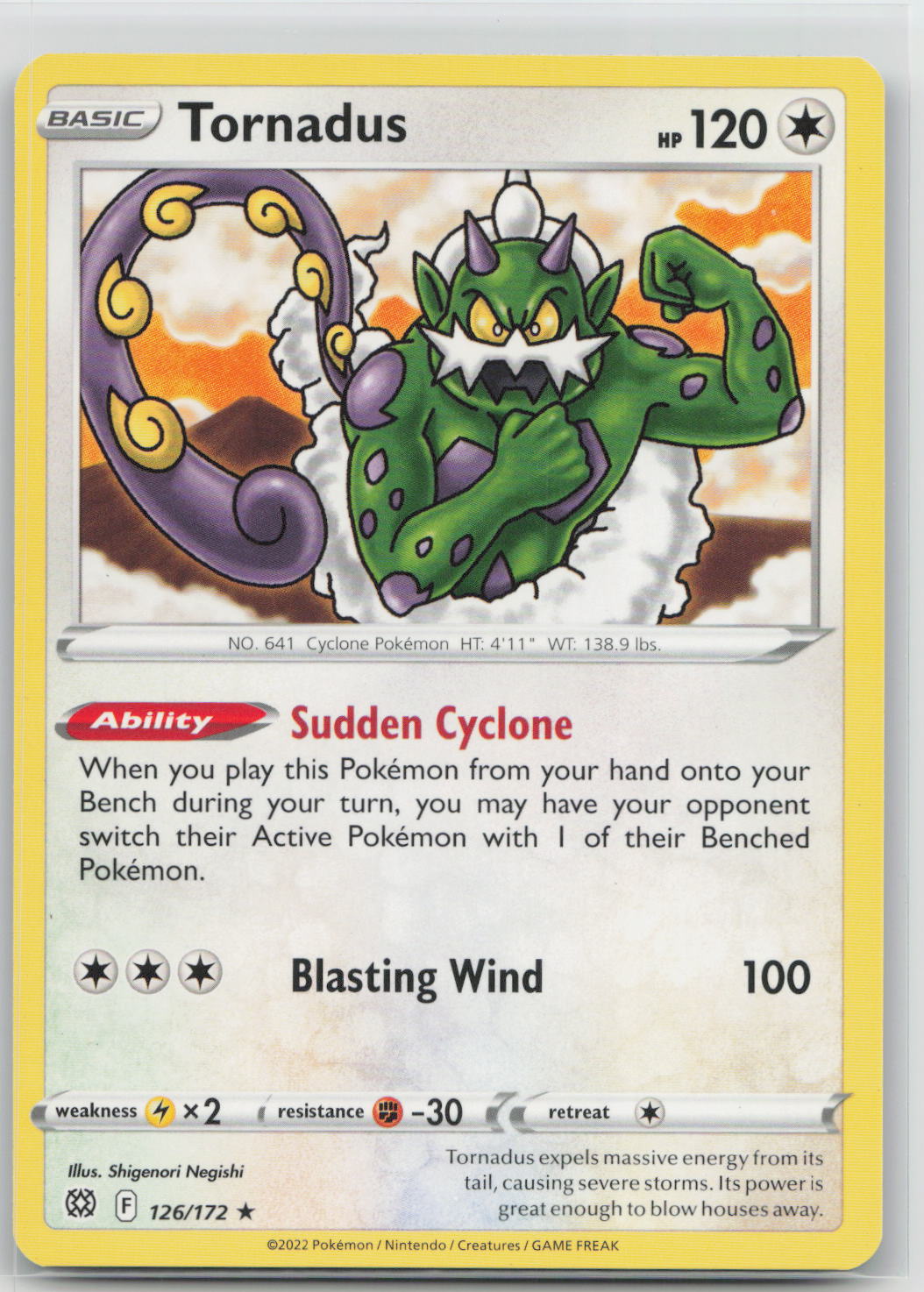 Tornadus - Brilliant Stars 126/172