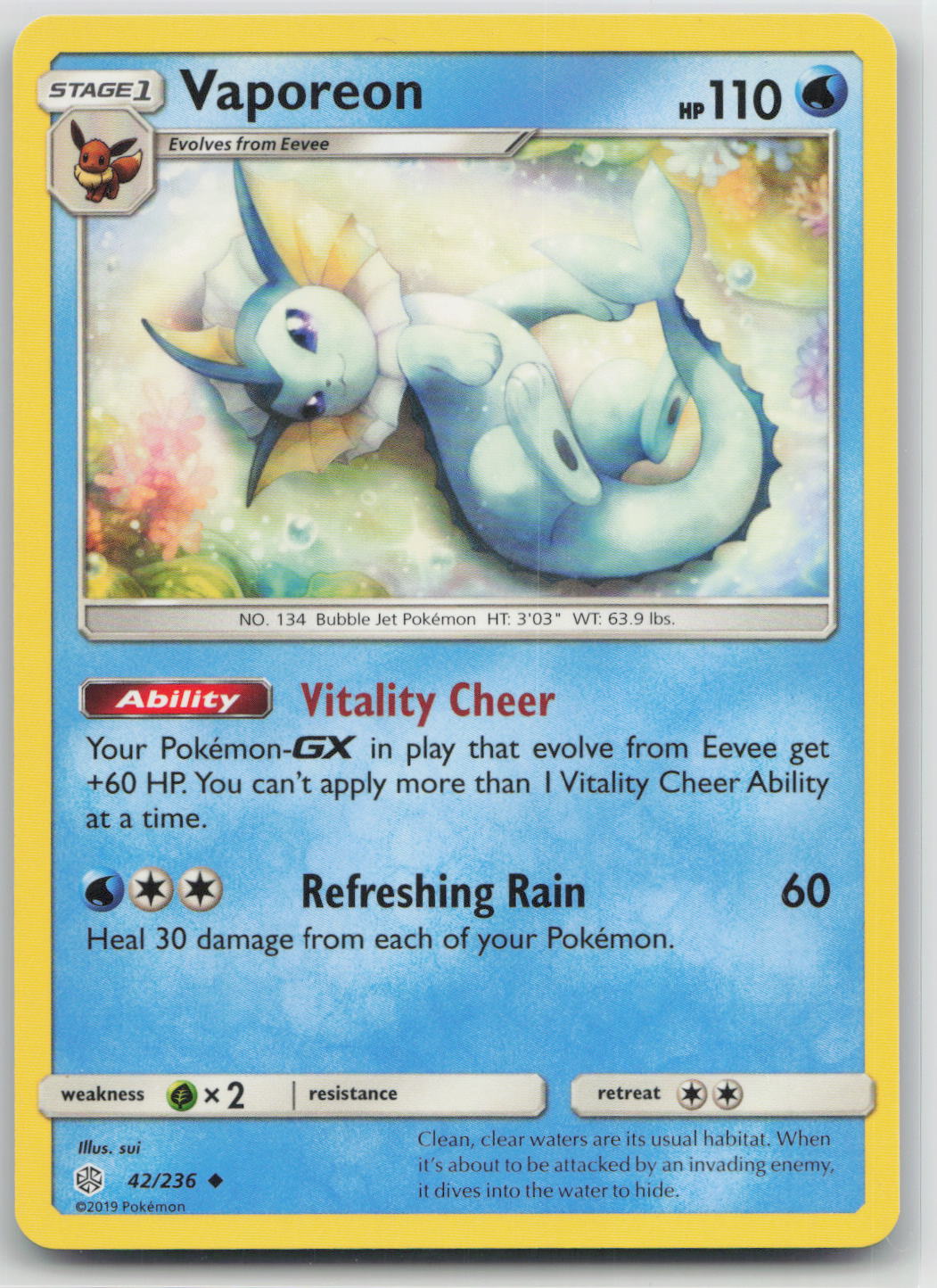Vaporeon - Cosmic Eclipse 42/236